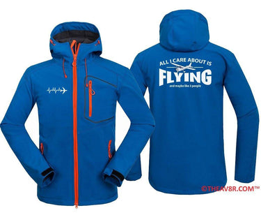 ALL I CARE ABOUT IS FLYING -T SHIRTS THE AV8R